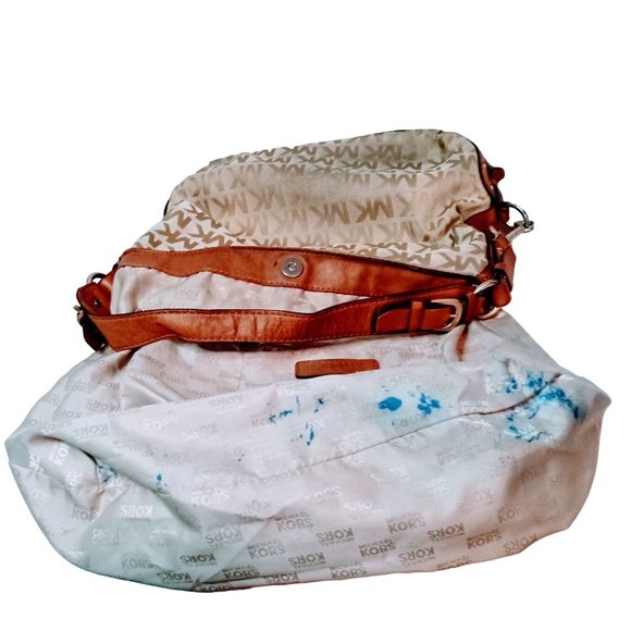 Michael Kors Canvas Shoulder Bag - Picture 8 of 9